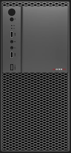 корпус Accord ACC-1605B black w/o PSU mATX 2x120mm 2xUSB2.0 audio