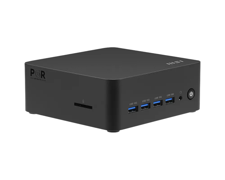 Персональный компьютер MSI Cubi Z AI 8M AMD Ryzen 7 8845HS (3.8GHz), NoMemory, noHDD, noSSD, AMD Radeon Graphics, WiFi, BT, no keyboard&mouse, noOS, 1y war-ty