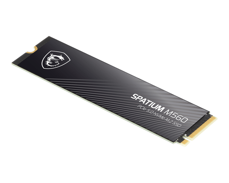 Твердотельный накопитель MSI SSD SPATIUM M560 2TB M.2 2280 PCle 5.0 NVMe R10300/W8700MB/s 3D NAND TLC MTBF 1.5M 1300000/1400000 IOPS 1200TBW