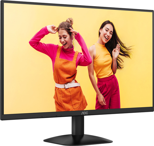 Монитор 27" AOC 1920x1080 WLED 16:9 VA 250cd, 3000:1, 4ms, 178°/178°, VGA, HDMI, 100Hz, Tilt, VESA, External, Black, 3y