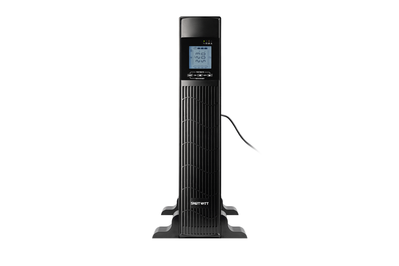 Источник бесперебойного питания SMARTWATT ИБП линейно-интерактивный SIN, 1000/800 ВА/Вт, стоечный/напольный, LCD дисплей, IEC C13 - 3 шт., Schuko CEE7/4 - 1 шт.