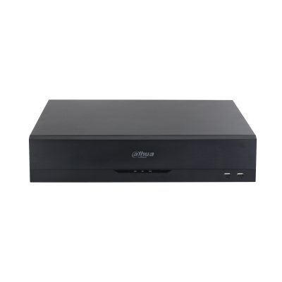 Видеорегистратор DAHUA 64-канальный IP-видеорегистратор 4K, H.265+ и ИИ Входящий поток до 384Мбит/с; сжатие: H.265+, H.265, H.264+, H.264, MJPEG; разрешение записи до 32Мп; накопители: 8 SATA III до 16Тбайт; RAID 0/1/
