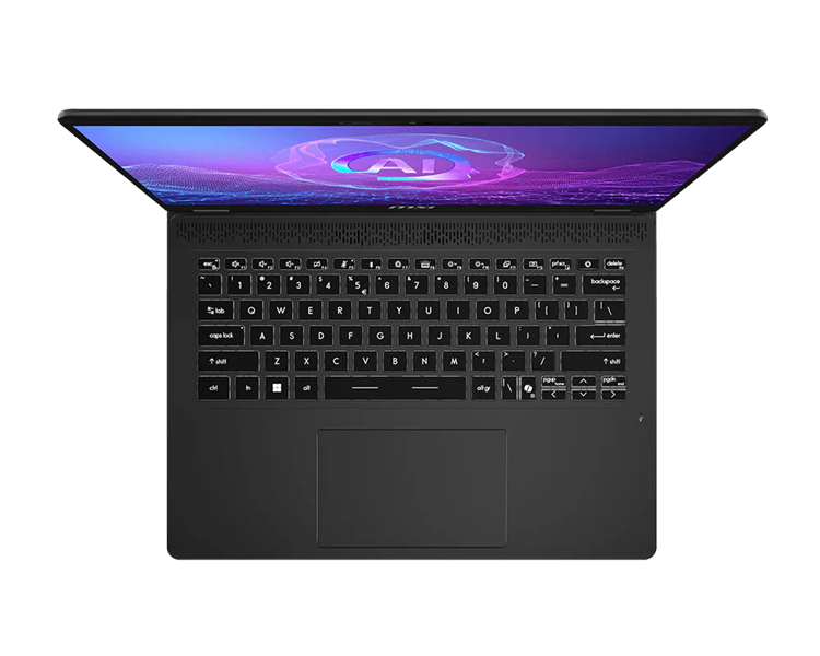 Ноутбук MSI Prestige 14 AI+ Evo C2VMG Core Ultra 7 258V 14" 16:10 2.8K (2880x1800), OLED,120Hz,32GB LPDDR5,1TB SSD Intel Arc Graphics,90Whr,1,7kg,1y,Win11Pro,Stellar Gray