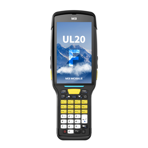 Терминал сбора данных M3 Mobile UL20F Android 10.0 GMS, FHD, 802.11 a/b/g/n/ac, SE5800 ER, Rear Camera, BT, NFC(HF), 4G/64G, 35K, incl Std Bat for low temp, Hand Strap , Bullet Proof Film. Req CRD&PWR