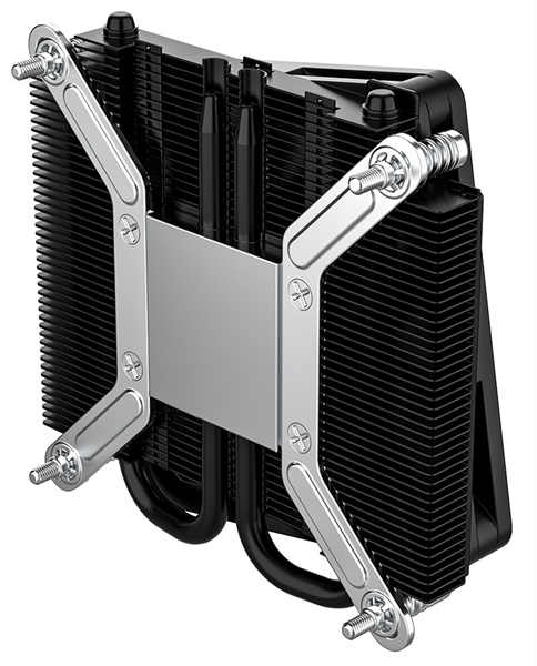 Кулер для процессора ID-COOLING IS-23i BLACK LGA1851/1700/1200/115X низкопрофильный высота 23mm (48шт/кор, TDP 45W, PWM, 2 тепл.трубки, медная база, FAN 80mm) BOX