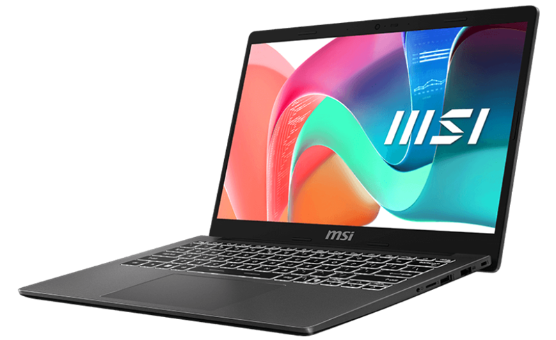 Ноутбук MSI Modern 13 F1MOG Core 7 150U 13.3" FHD (1920*1080)IPS,DDR4 16GB (8GB*2),512GB SSD Intel Graphics,backlight,46.8Whr,1.19kg,Win11Home,1y,Platinum Gray