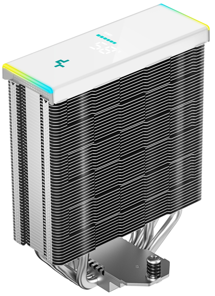 Кулер для процессора DEEPCOOL AK400 DIGITAL SE WH LGA1700/1200/115X/AM5/AM4 (18шт/кор, TDP 220W, PWM, Fan 120mm, 4 тепл. трубки, ARGB, белый) RET (R-AK400-WHADMN-GJD)