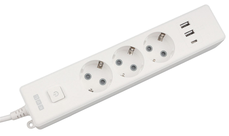 Сетевой фильтр Power Cube сетевой фильтр c USB, 1,9 метра, USB-порты:Type-A: 2 шт,Type-C: 1 шт.зарядка 3.5А/20вт, 3 розетки с заземлением, 16А/3,5кВт, cечение провода: 3х1,0мм2, белый, 2 года гарантии, Россия