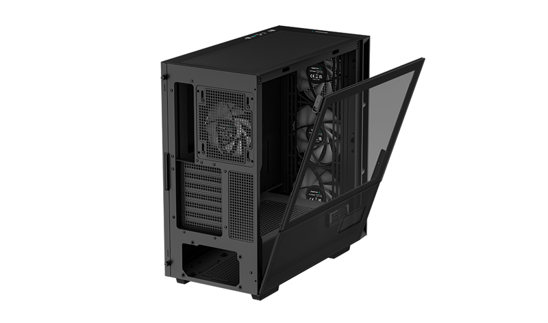 Корпус Deepcool CH560 DIGITAL без БП, боковое окно (закаленное стекло), 3x140мм ARGB вентилятор спереди и 1x120мм ARGB вентилятор сзади, черный, ATX (R-CH560-BKAPE4D-G-1)