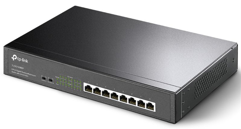 коммутатор TP-Link TL-SG1008P, 8-Port Gigabit Desktop Switch with 4-Port PoE+, 64 W