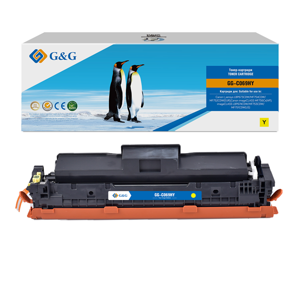 Картридж лазерный G&G GG-C069HY 069H Yellow желтый (5500стр.) для Canon i-SENSYS MF752Cdw MF752/MF754Cdw MF754