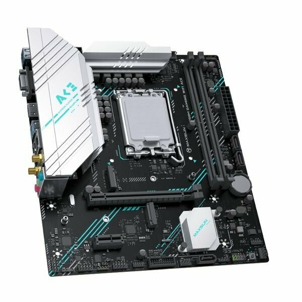 Материнская плата MAXSUN MS-B760M Gaming WIFI ACE, LGA1700, B760, 2*DDR5, 3*SATA3, 2*M.2, 4*USB 3.2, 2*USB 2.0, 1*PCIEx16, 1*PCIEx1, VGA+HDMI, mATX