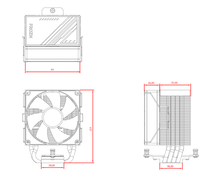 Кулер для процессора ID-COOLING FROZN A400 ARGB LGA1700/1200/115X/AM5/AM4 (15шт/кор, TDP 180W, PWM, 4 тепл.трубки прямого контакта, ARGB FAN 92mm) RET