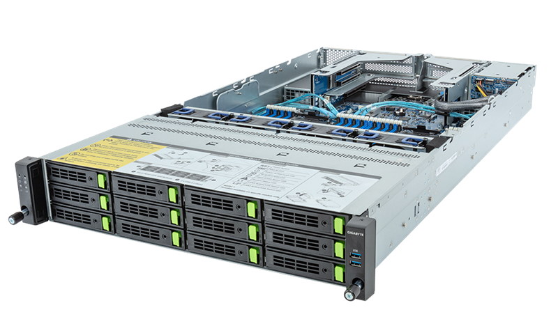 Шасси серверное Gigabyte Server Platform R283-S90 / 2U / 2xIntel (Gen4/5) / 2xHS / 32xDIMM / 12xLFF NVME/SAS/SATA + 2xSFF SAS/SATA / 2x1GbE / 2xOCP 3.0 / 5xFHHL / 2x2000W / Rails / 1Y