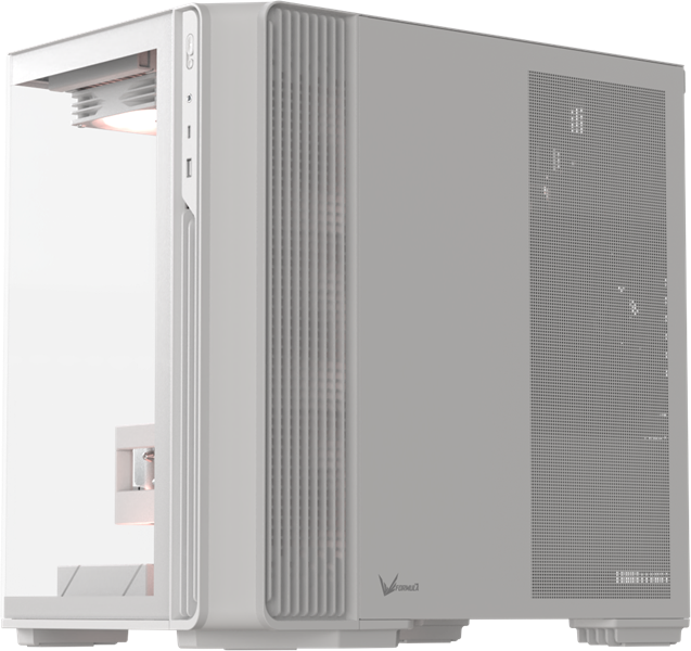 корпус Formula V Line Crystal Z7 PA White, ATX, TYPE-C*1, USB3.0*1, Front+Side Glass, SIDE 3x PERFORMANCE ARGB, REAR 2x PERFORMANCE ARGB