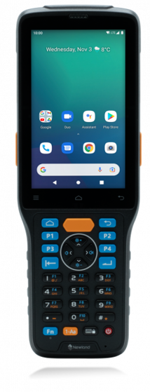 Терминал сбора данных Newland N7 Pro II WWAN, A13 GMS (AER), 4GB/64GB, 4” Gorilla Glass Touch Scr, 29К, 2D Duo Near & FR Mega Pixel im w/Laser Aimer, BT, GPS, NFC, 4G & WiFi, Cam, Incl. USB cab, bat and multiplug adapter