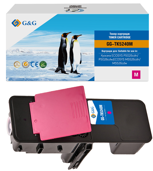 Тонер-картридж G&G GG-TK5240M пурпурный (3000стр.) для Kyocera ECOSYS P5026cdn/P5026cdw;ECOSYS M5526cdn/M5526cdw