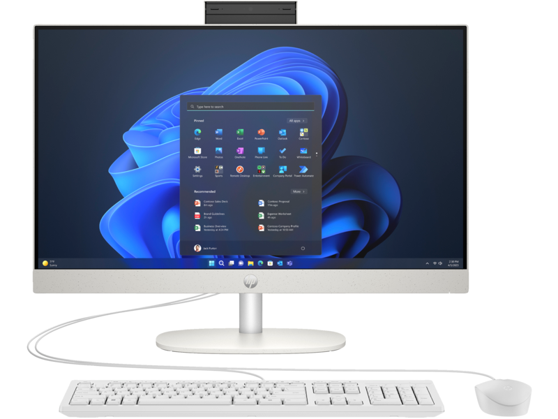 Моноблок HP ProOne 240 G10 All-in-One NT IPS 23,8"(1920x1080)Core i7-1355U,8GB,512GB,eng/rus usb kbd,mouse,WiFi,BT,5MP,White,DOS,1Wty