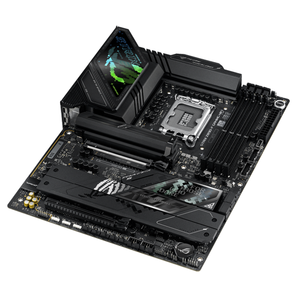 Материнская плата ASUS ROG STRIX Z890-F GAMING WIFI, LGA1851, Z890, 4*DDR5, 4*SATA, 5*M.2, 8*USB 3.2, 2*Type-C, 2*PCIx16, 2*Thunderbolt™ 4, HDMI+DP, ATX; 90MB1I40-M0EAY0