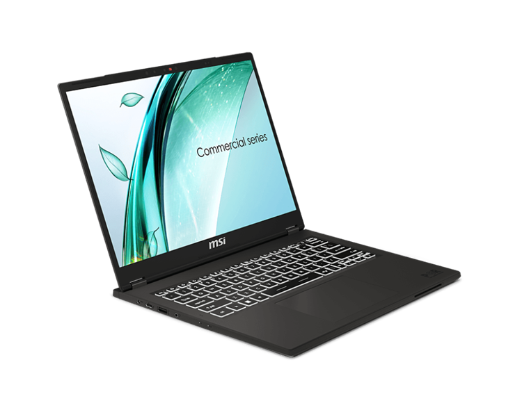 MSI Commercial 14 H A13MG Core i5-13420H 14” 16:10 FHD+ (1920x1200) IPS,DDR4 16GB (16GB*1) 512GB SSD,Iris Xe Graphics,Smart Card Reader,53.8Whr,1.6kg,1y,Dos,Solid Gray