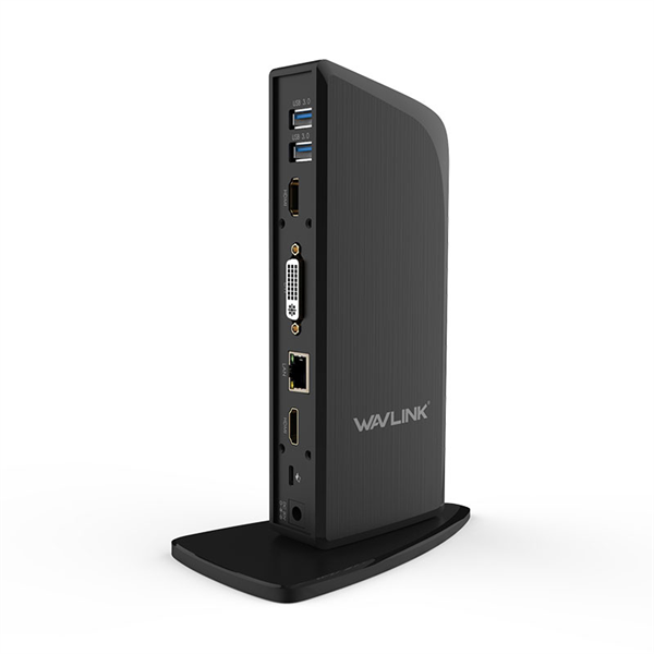 Док-станция Docking Station WAVLINK USB-C&USB3.0 Universal with 65W PowerDelivery Include 20V/5A PowerAdapter/4xUSB3.0/2xUSB-C/1xHDMI 4K 30HZ/1xHDMI 2K 50HZ/1xDVI/DVItoVGA adapter/1xGigabit LAN/1xAudio In/Out