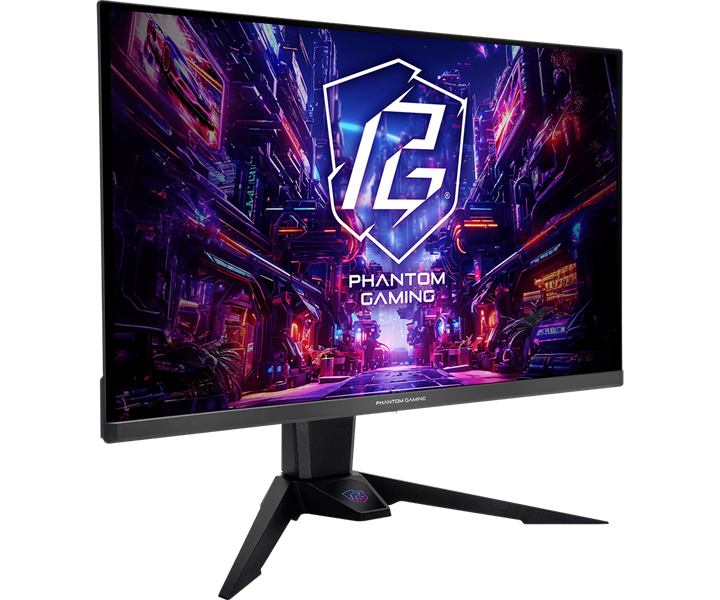 Монитор ASROCK 27" PGO27QFV OLED 2560x1440 0,03 ms GTG 250cd 360Hz HDR 400 VESA HAS Tilt HDMI*2 DP HAS Swivel Pivot Type C MM black