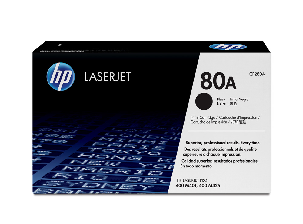 Cartridge HP 80A для LJ M401/M425, черный (2 700стр.)