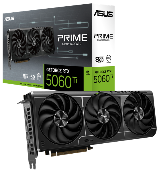 Видеокарта ASUS PRIME-RTX5060TI-8G//RTX5060TI HDMI DP*3 8G D7; 90YV0MP1-M0NA00