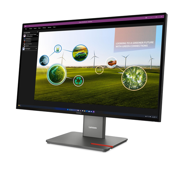 Монитор Lenovo ThinkVision P27Q-40 27" 16:9 QHD (2560x1440) IPS, 120Hz, 350N, 1xHDMI 2.1 TMDS, 1xDP 1.4, 1xDP 1.4 Out, 3xUSB-A (USB 5Gbps), 1xUSB-C (USB 5Gbps, PD 15W), 1xUSB-B (USB 5Gbps), LTPS, 1Y