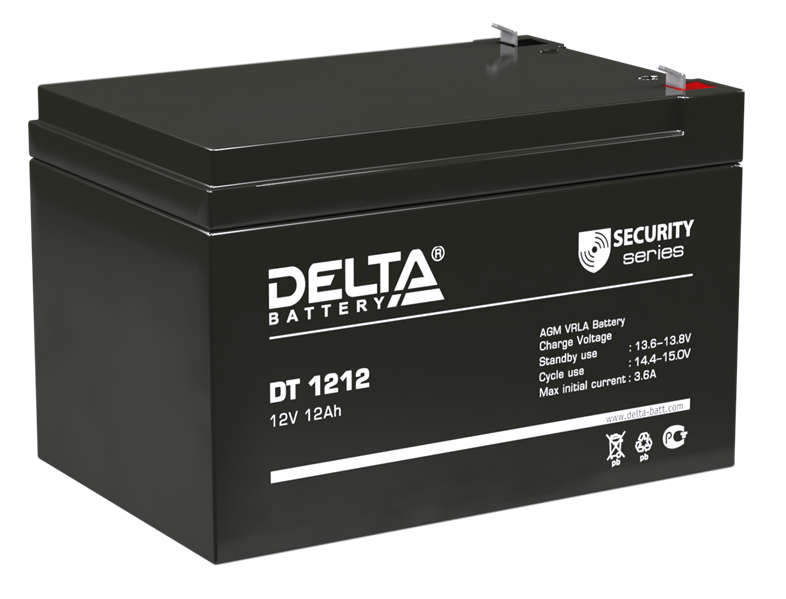 Аккумуляторная батарея Delta Аккумуляторная батарея для ОПС DT 1212 (12V / 12Ah) (4614010040013)