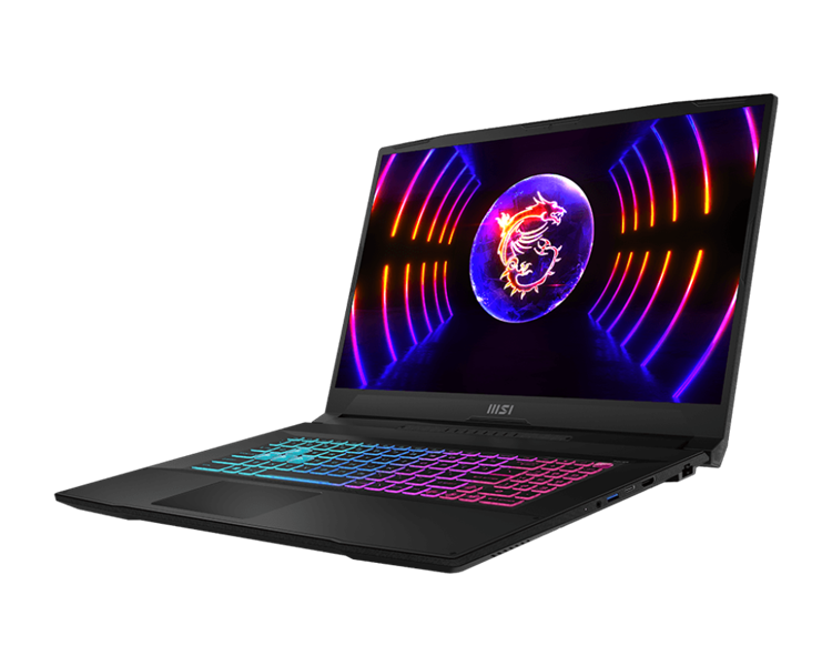 Ноутбук без сумки MSI Katana 17 B12UCR Core i5-12450H 17.3" FHD (1920*1080), DDR5 16GB (8GB*2),1TB SSD, NV RTX3050 GDDR6 4GB,backlight (Red),Black,53Whr,2.6kg,1y,Dos,Black