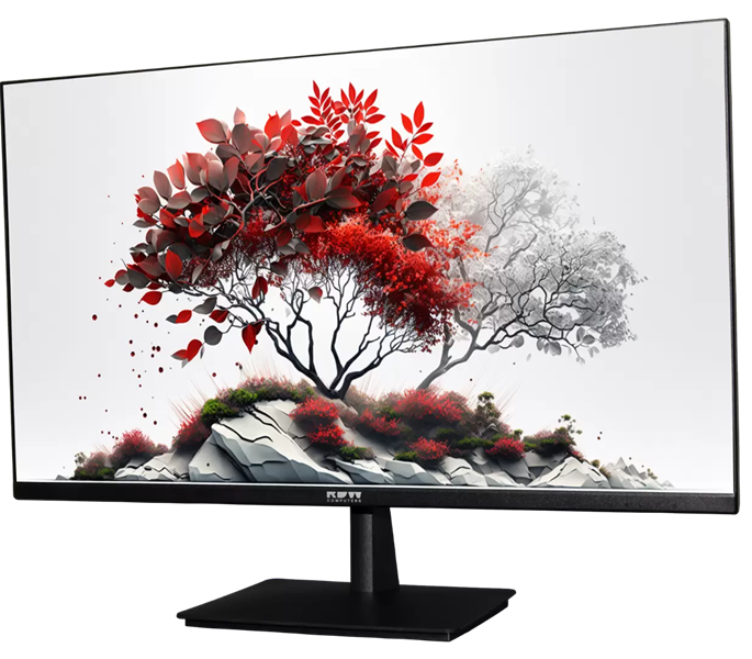 RDW 2701K 27" Monitor 1920x1080 FHD, IPS, 16:9, 250 cd/m2, 1000:1, 5ms, 178°/178°, 75Hz, DP, HDMI, VGA, Audio-in, Audio-out, VESA 100x100, Black, МПТ