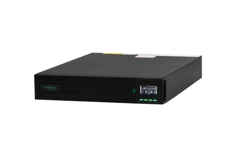 Источник бесперебойного питания Systeme Electric Smart-Save Online SRV, 3000VA/3000W, On-Line, Rack 2U(Tower convertible), LCD, Out: 8xC13+1xC19, SNMP Intelligent Slot, USB, RS-232, Dry contact