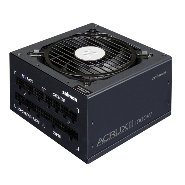 блок питания Zalman ZM1000-ARX2, 1000W, ATX12V v3.1, APFC, 12cm Fan, 80+ Platinum Gen5.1, Full Modular, Retail