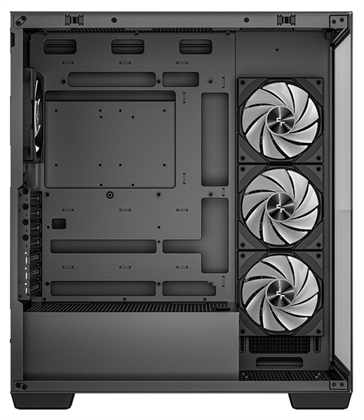 корпус Deepcool CG580 4F без БП, боковое окно (панорама), 4x120mm ARGB PWM вентилятора, черный, ATX (R-CG580-BKADA4-G-1)