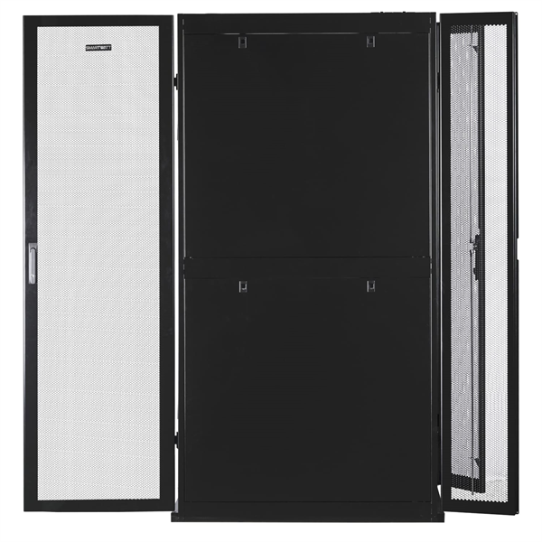 Серверный шкаф SMARTWATT Серверный шкаф Rack S-Series 42U 600x1070мм, двери с перфорацией, боковые панели 4шт и ролики в комплекте, черный (4512020620015)