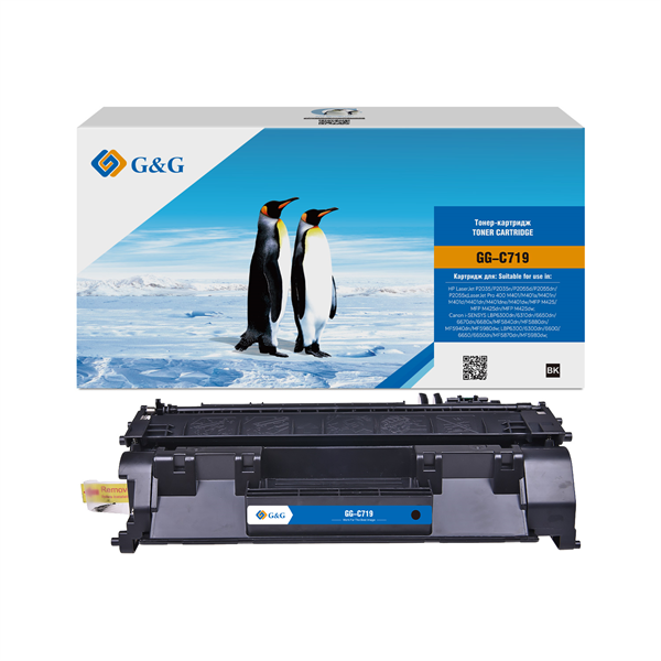 Тонер-картридж G&G toner-cartridge для HP LaserJet P2035/P2035n/P2055d/P2055dn/P2055x;LaserJet Pro 400 M401/MFP M425/MFP/M425dn/MFP M425dw/i-SENSYS LBP6300dn/6310dn 2 300 стр. гарантия 36 мес.