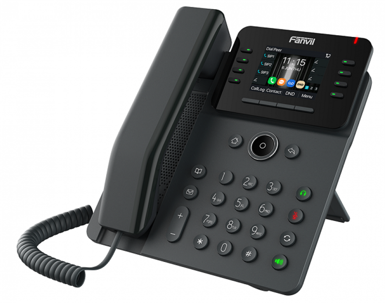 SIP-Телефон Fanvil V62W (Замена X303W), 12 SIP-акк., 2,8", 320x240 Цвет. экран, POE, БП в комп., 2x1 Gbps, Wi-Fi 6, BT 5.4