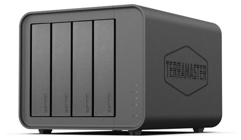 система хранения данных TerraMaster F4-212 tower NAS QC 1,7Ghz/2Gb/TRAID,JBOD,RAID0,1,10,5,6/up to 4 HS SATA(3,5' or 2,5')/2xUSB/1xGbE RJ-45/iSCSI/1xPS/1YW