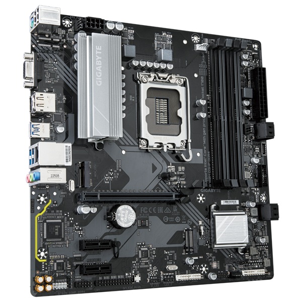 Материнская плата GIGABYTE B760M D3HP DDR4, LGA1700, B760, 4*DDR4, 4*SATA, 2*M.2, 3*USB 3.2, 2*USB 2.0, 1*PCIx16, 2*PCIx1, D-Sub+HDMI+DP, mATX