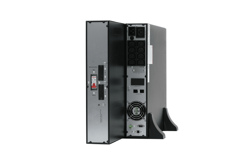 Источник бесперебойного питания Systeme Electric Smart-Save Online SRV, 3000VA/3000W, On-Line, Extended-run, Rack 2U(Tower convertible), LCD, Out: 8xC13+1xC19, SNMP Intelligent Slot, USB, RS-232, Dry contact
