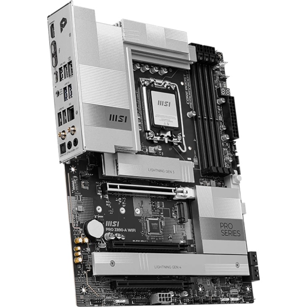 Материнская плата MSI PRO Z890-A WIFI, Z890, LGA1851, 4DDR5, 3PCIEx16,4M.2,4SATA3,2USB 4,1USB3.2 Gen2X2,4USB3.2