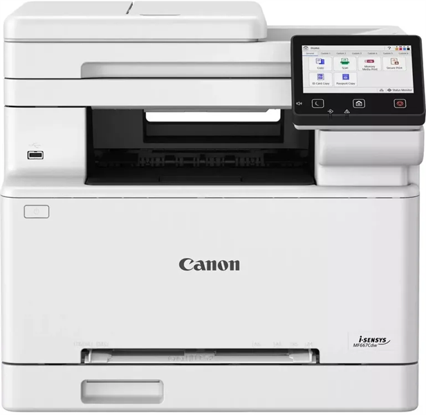 Цветное лазерное многофункциональное устройсво Canon i-SENSYS MF667Cdw (A4 color, 25ppm, Duplex, 1200dpi, 1Gb, ADF50, 250-sheet cassette, USB, Wi-Fi, Fax, Cart. 075/075H)