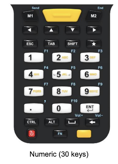 Терминал сбора данных M3 Mobile US20W Android 10.0 GMS, WVGA, 802.11 a/b/g/n/ac, SE4850 Long Range, BT, GPS, NFC(HF), 4G/64G, 30-Key, Ext Bat incl & Bullet Proof Film, Hand Strap. Req CRD&PWR