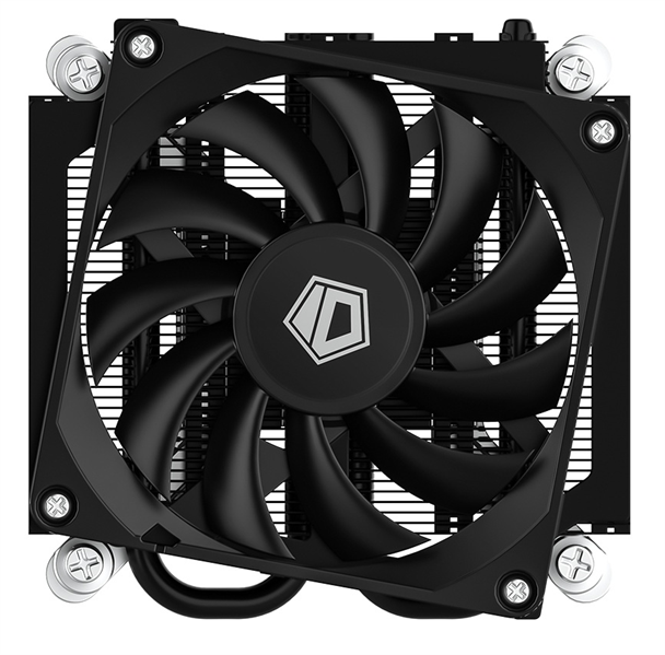 Кулер для процессора ID-COOLING IS-23i BLACK LGA1851/1700/1200/115X низкопрофильный высота 23mm (48шт/кор, TDP 45W, PWM, 2 тепл.трубки, медная база, FAN 80mm) BOX
