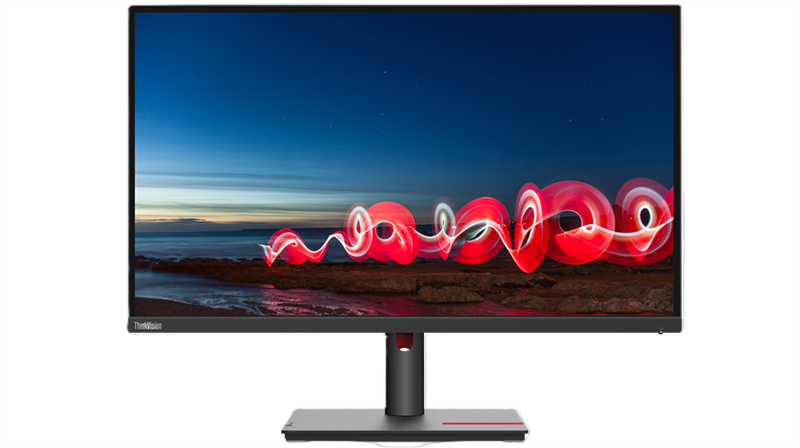 Lenovo ThinkVision T27i-30 27 inch FHD Monitor (IPS Panel, 60Hz, 4ms, HDMI, VGA, DP, 3-side borderless) - Tilt/Swivel/Lift/Pivot Stand