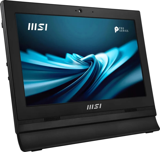 Моноблок MSI PRO AP162T ADL AiO 15,6" FHD(1920x1080) IPS AG Single Touch,Intel N100 (0.8GHz),4Gb DDR4,128GB SSD,2*COM port,VGA,Intel UHD,WiFi,BT,camera,Wired KB&mouse Eng/Rus,noOS,1y war-ty,Black