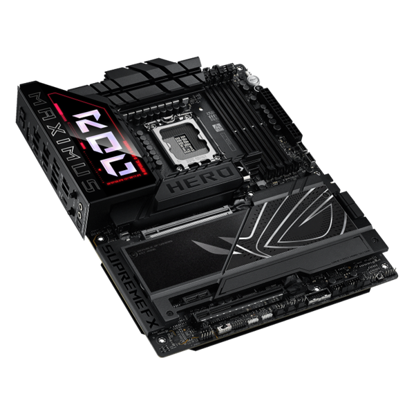 Материнская плата ASUS ROG MAXIMUS Z890 HERO, LGA1851, Z890, 4*DDR5, 4*SATA, 6*M.2, 8*USB 3.2, Type-C, 2*PCIx16, 1*PCIx1, 2*Thunderbolt™ 4, HDM, ATX; 90MB1ID0-M0EAY0