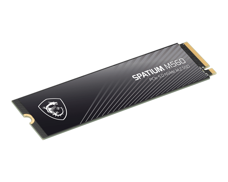 Твердотельный накопитель MSI SSD SPATIUM M560 2TB M.2 2280 PCle 5.0 NVMe R10300/W8700MB/s 3D NAND TLC MTBF 1.5M 1300000/1400000 IOPS 1200TBW