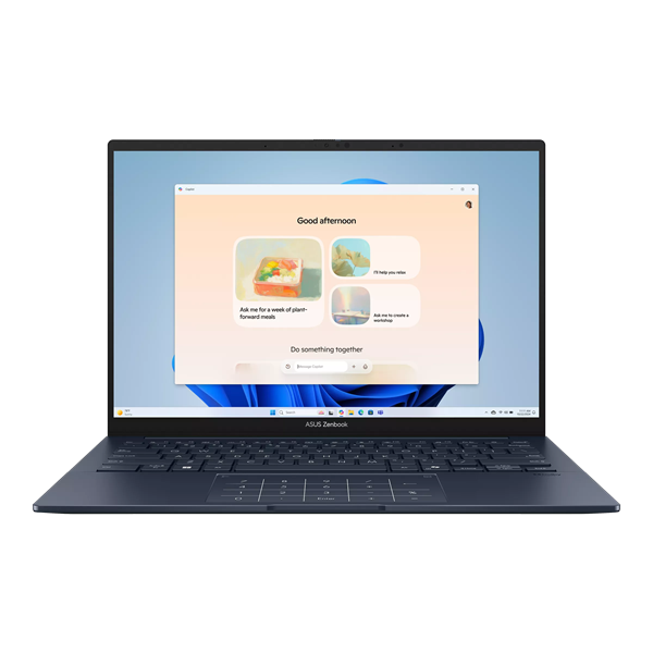 Ноутбук ASUS Zenbook 14 UX3405CA-PP1158 Intel Core Ultra 7 255H/LPDDR5X 16GB/1TB SSD/Intel Arc Graphics/14" OLED WQXGA+(WQ+) 2880X1800 16:10, WiFi 7+BT 5.4/Without OS /1.20 kg /Ponder Blue